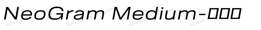NeoGram Medium字体转换